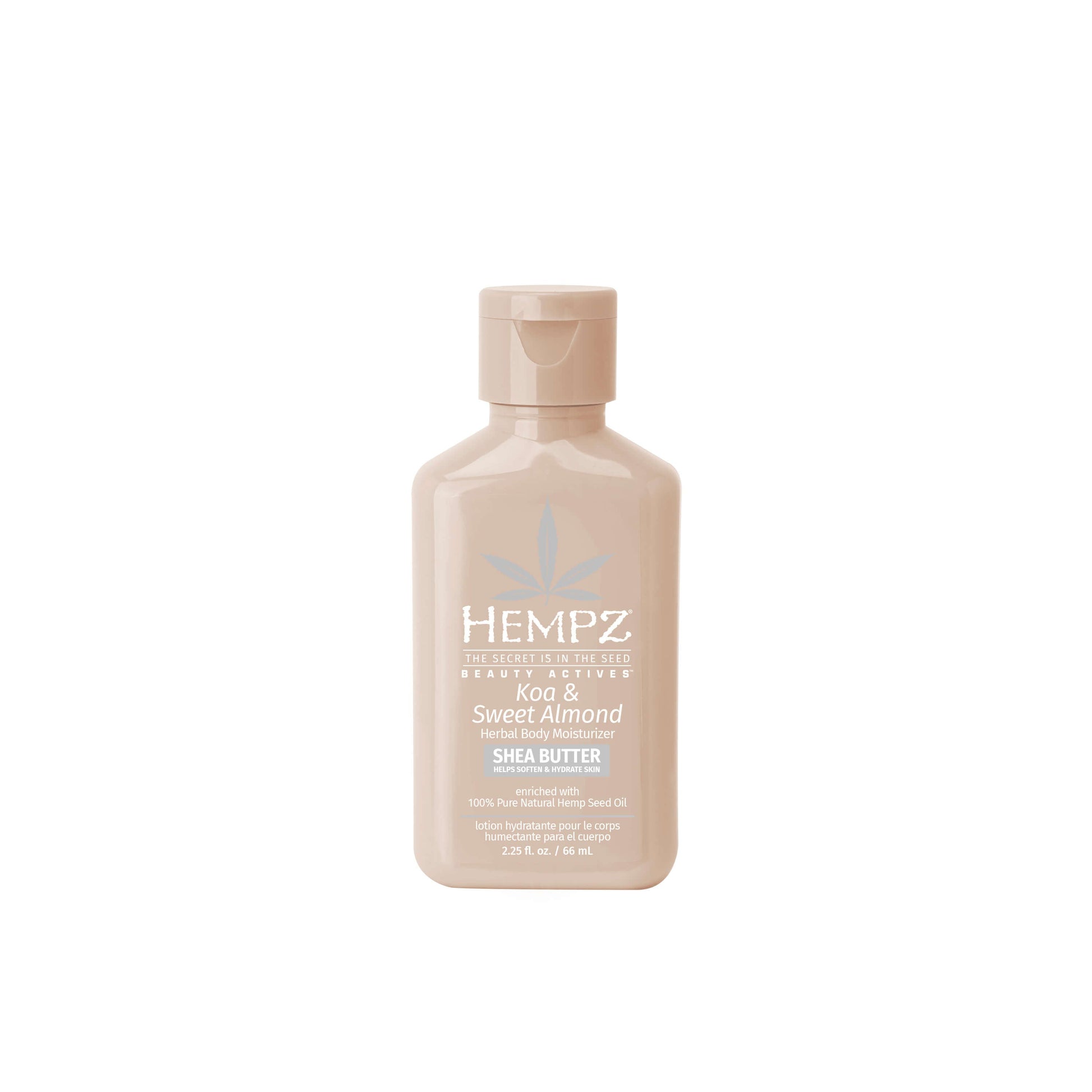 Hempz Beauty Actives Koa & Sweet Almond Smoothing Herbal Body Moisturizer