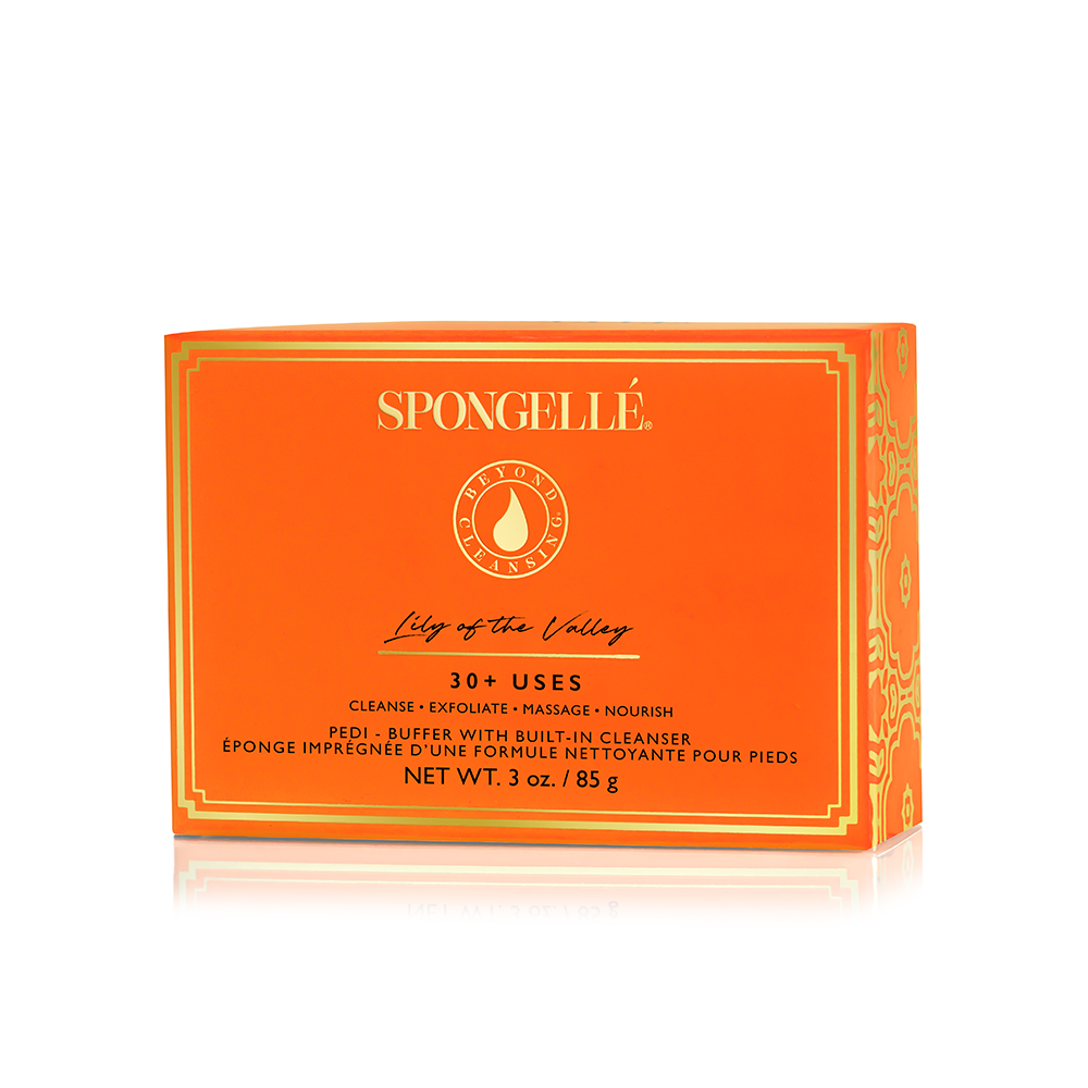 Lily of the Valley Body Wash Infused Dual-Sided Pedi Buffer