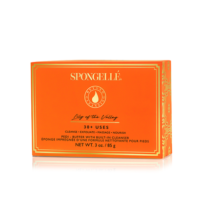Lily of the Valley Body Wash Infused Dual-Sided Pedi Buffer