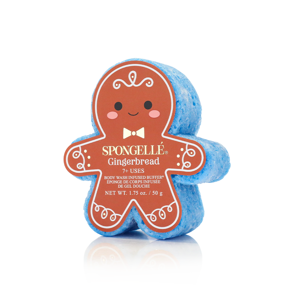 Holiday Gingerbread Body Wash Infused Buffer in Gingerbread