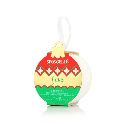 Holiday Ornament Body Wash Infused Buffer in Love Persimmon