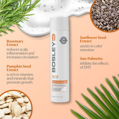 BosleyMD Revive Color Safe Volumizing Conditioner with ingredients.