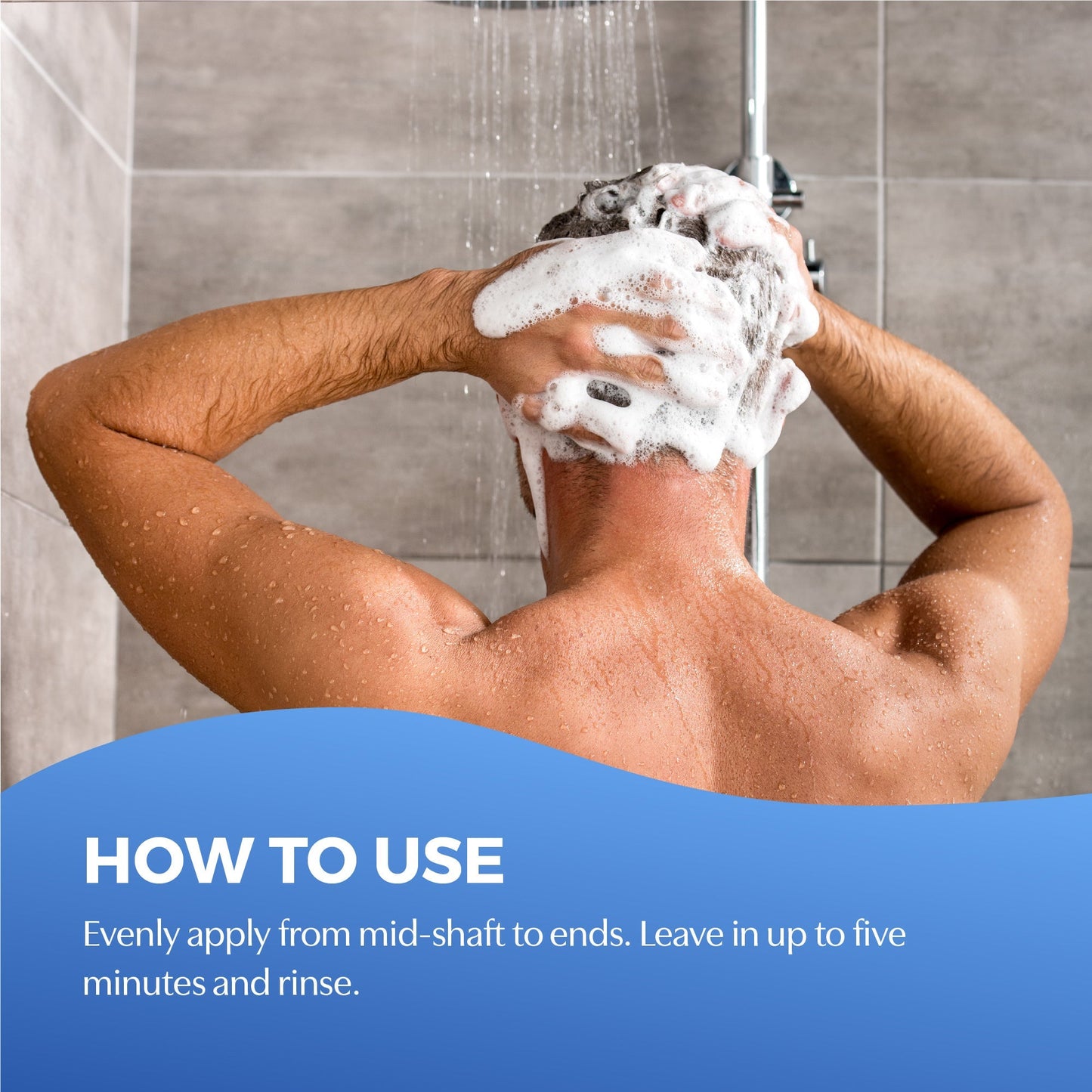 How to Use. Evenly apply from mid-shaft to ends. Leave in up to five minutes and rinse.