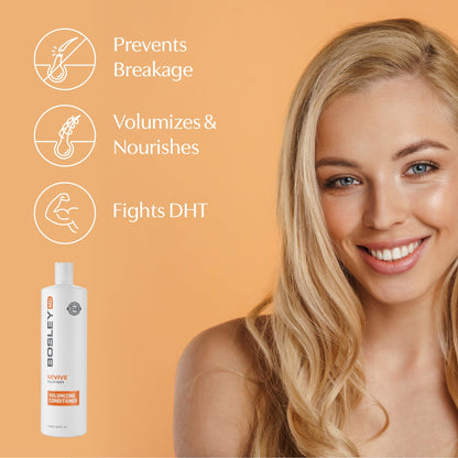 BosleyMD Revive Color Safe Volumizing Conditioner. Prevents breakage, volumizes and nourishes, fights DHT