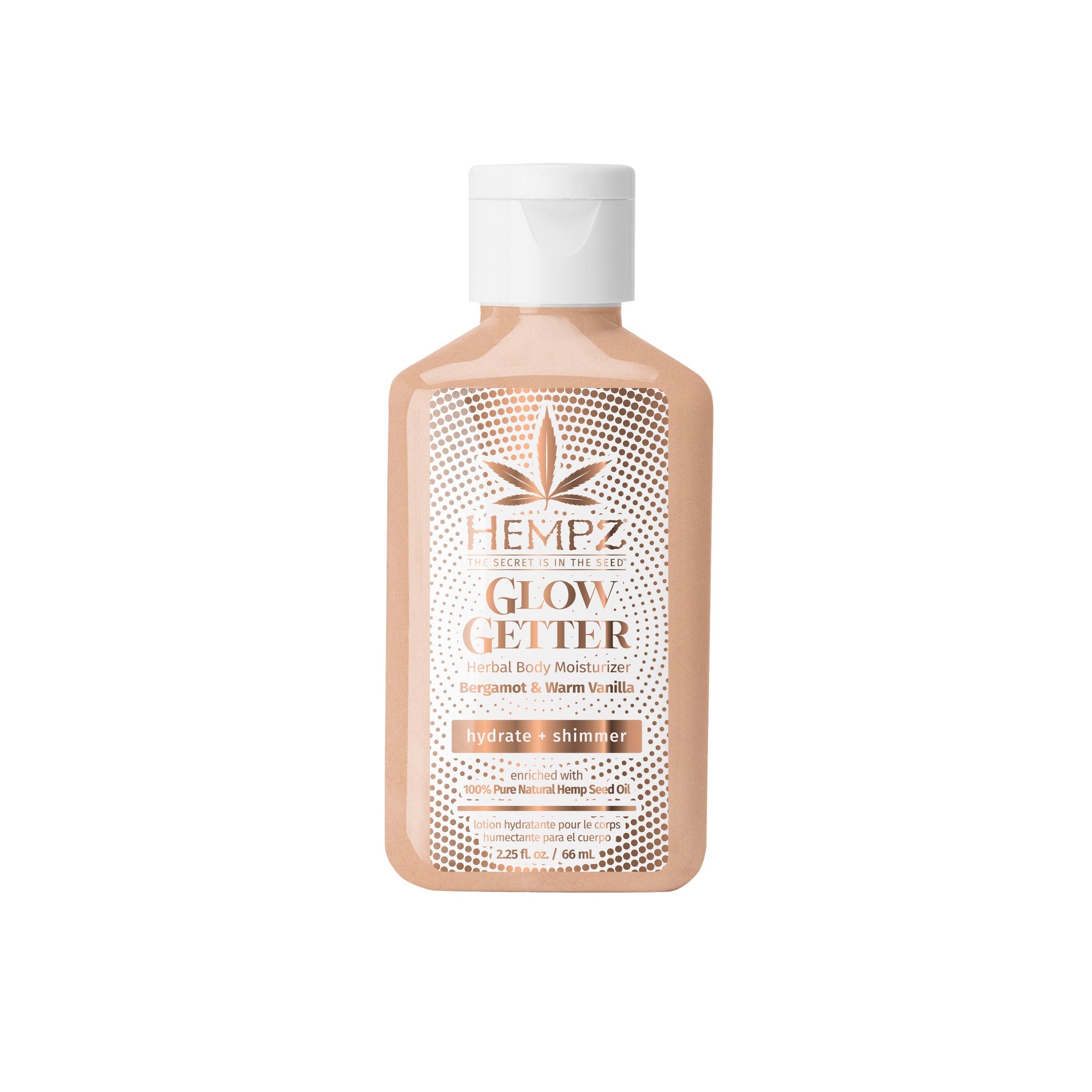 Hempz Travel-Size Glow Getter Herbal Body Moisturizer 