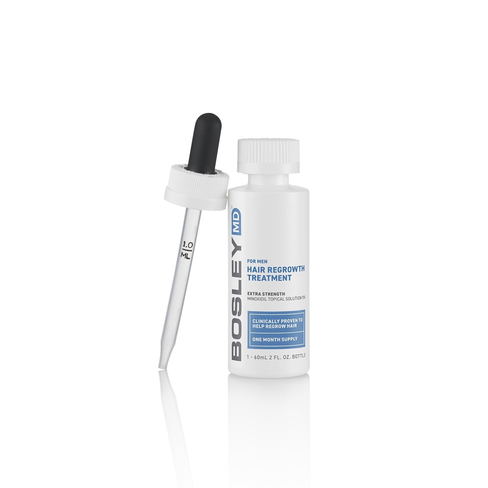 BosleyMD Extra Strength Minoxidil Topical Solution for Men.