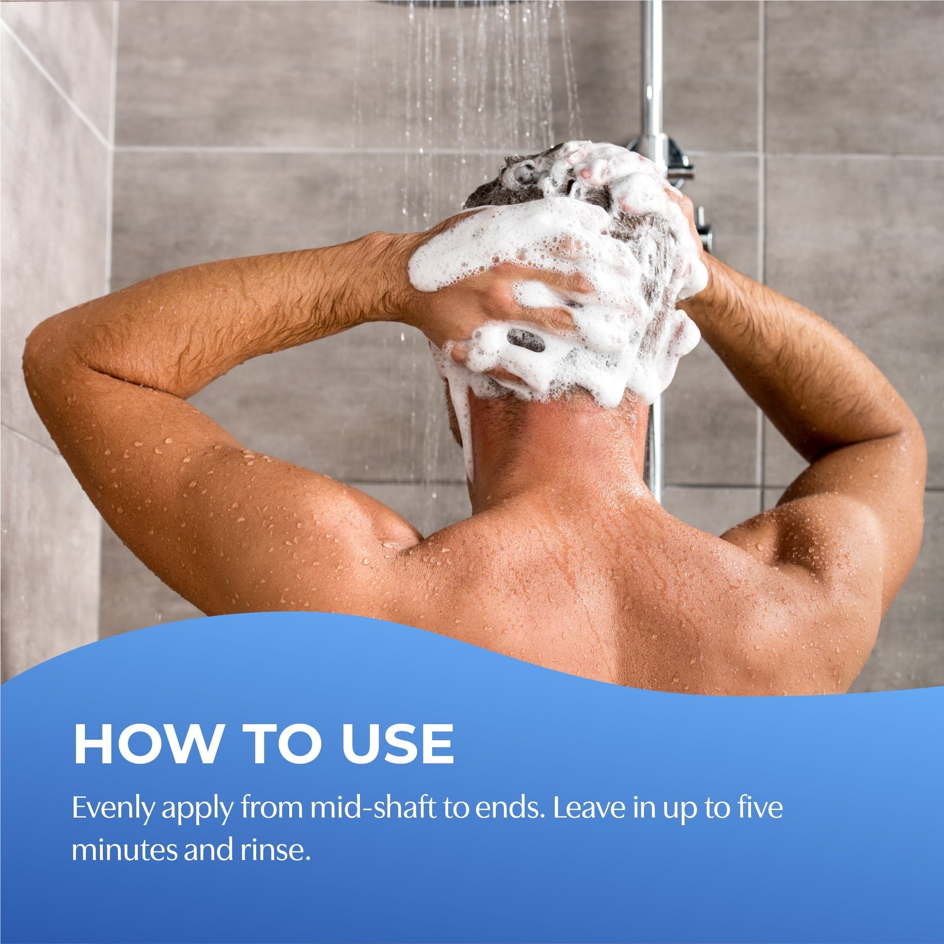 How to Use. Evenly apply from mid-shaft to ends. Leave in up to five minutes and rinse.