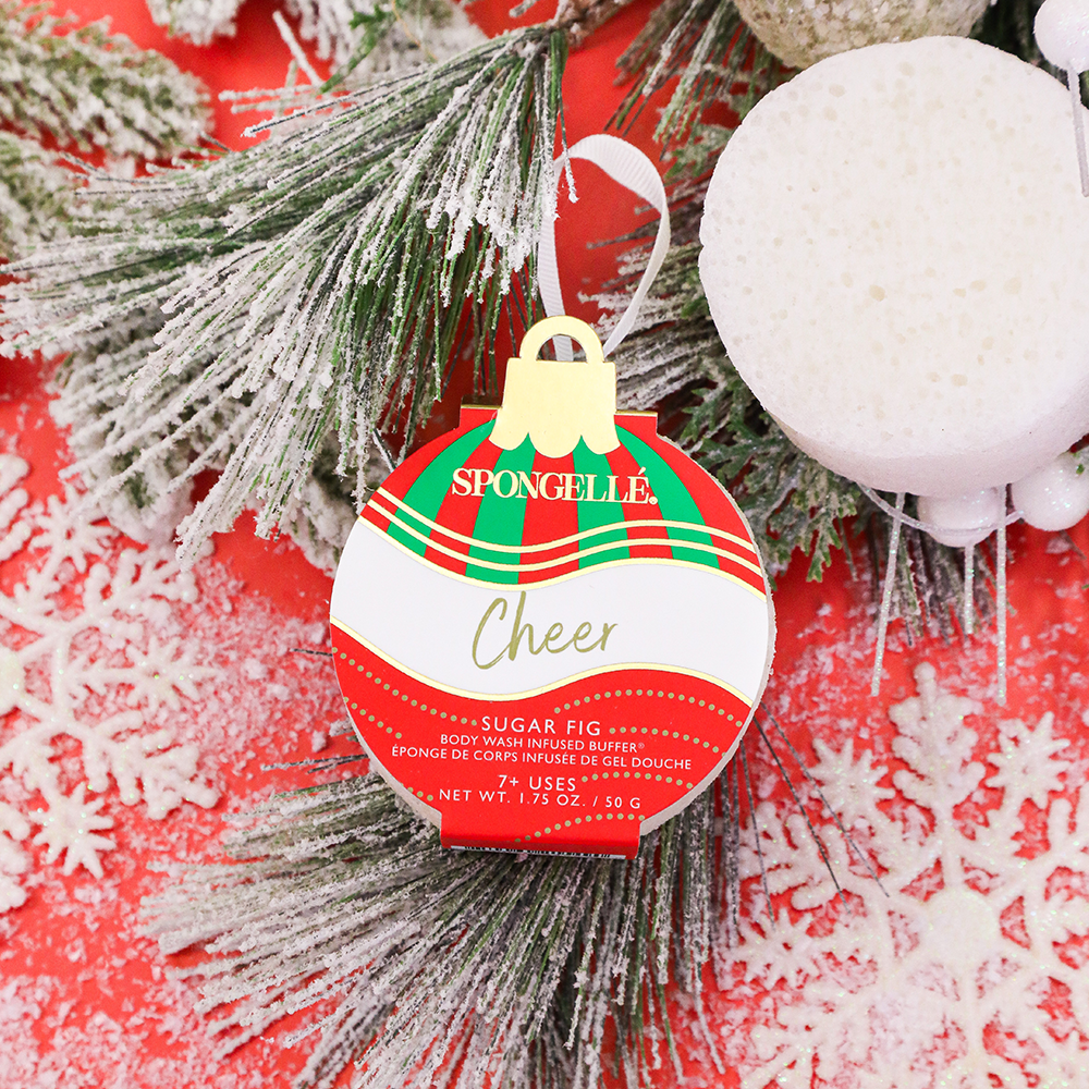 Holiday Ornament Body Wash Infused Buffer in Cheer Sugar Fig