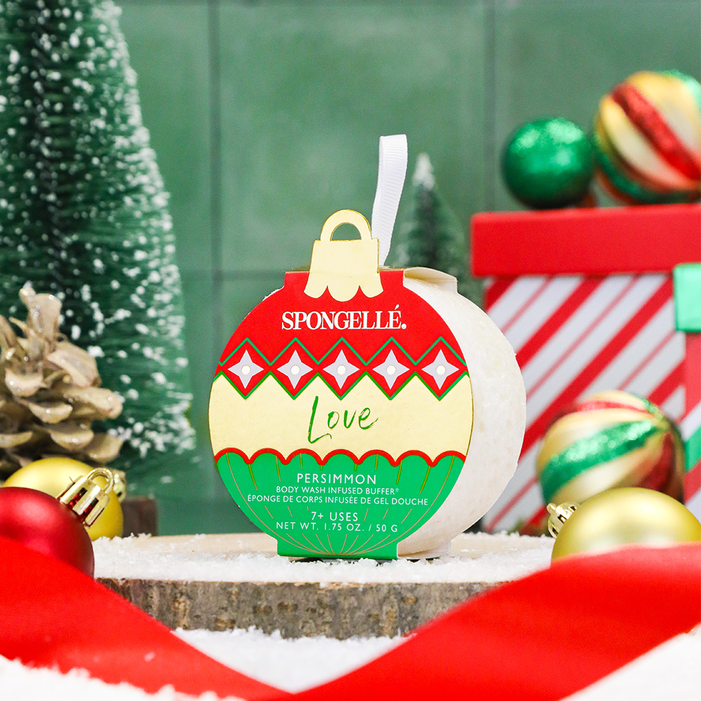 Holiday Ornament Body Wash Infused Buffer in Love Persimmon